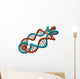 Digital Illustration Dna Wall Decal