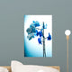 Vertical Blue Orchid Wall Decal