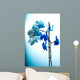 Vertical Blue Orchid Wall Decal