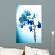 Vertical Blue Orchid Wall Decal