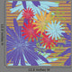Purple and Orange Flowers Pattern Wall Decal