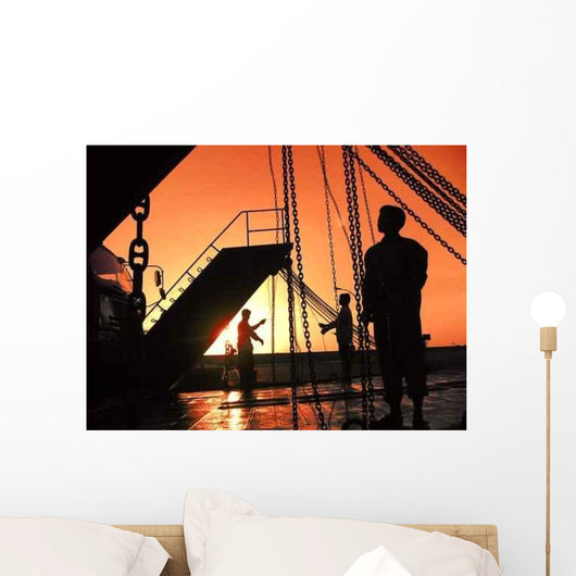 Chain Gang Workers Wall Decal