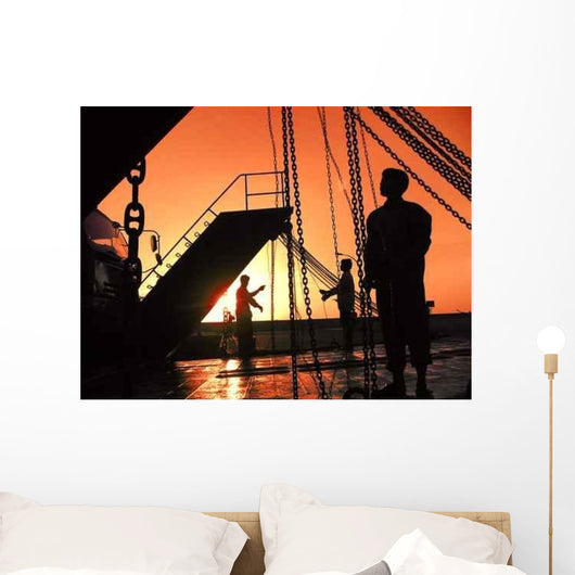 Chain Gang Workers Wall Decal