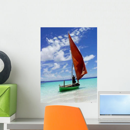 Sailing Into Blue Wall Decal