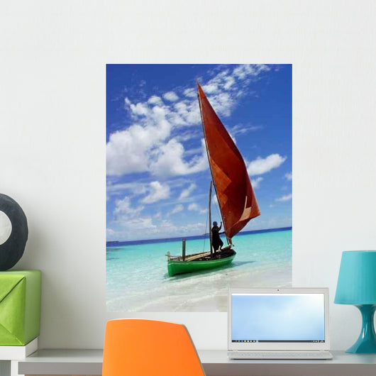 Sailing Into Blue Wall Decal
