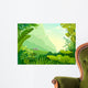 Amazon Jungle Trees And Mountain Illustration Wall Decal