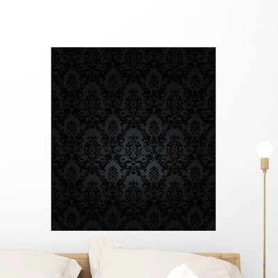 Black Wall Decal shown on a wall