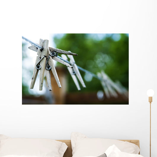Outdoors Clothesline Wall Decal