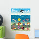 Funny Fish Under Sea Wall Decal