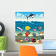 Funny Fish Under Sea Wall Decal