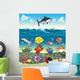 Funny Fish Under Sea Wall Decal
