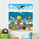 Funny Fish Under Sea Wall Decal