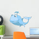 Cartoon Character Whale Wall Decal