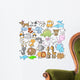 Cute Animal Vector Design Wall Decal Sticker Set Wall Decal