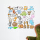 Cute Animal Vector Design Wall Decal Sticker Set Wall Decal