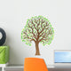 Tree With Green Leaves Wall Decal