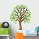 Tree With Green Leaves Wall Decal