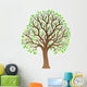 Tree With Green Leaves Wall Decal