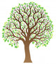 Tree With Green Leaves Wall Decal