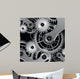 With Metallic Gears Wall Decal