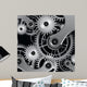 With Metallic Gears Wall Decal