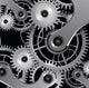 With Metallic Gears Wall Decal