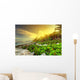 Sunset Jungle Caribbean Sea Wall Decal