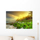 Sunset Jungle Caribbean Sea Wall Decal