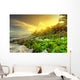 Sunset Jungle Caribbean Sea Wall Decal