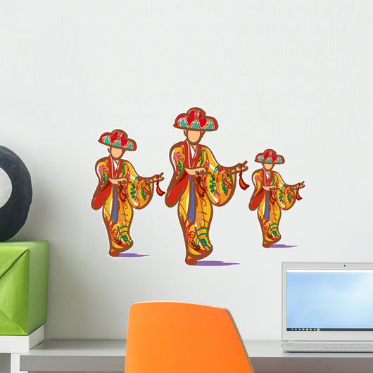 Okinawa Eisa Wall Decal