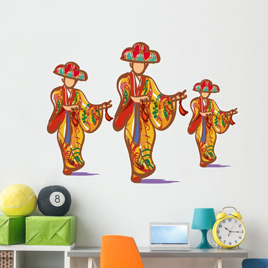 Okinawa Eisa Wall Decal