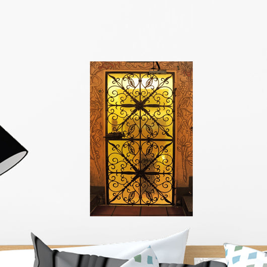 Wrought Iron Gate Wall Decal
