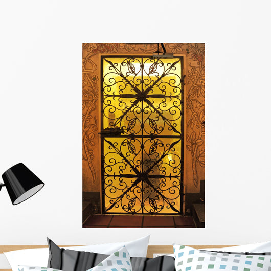 Wrought Iron Gate Wall Decal