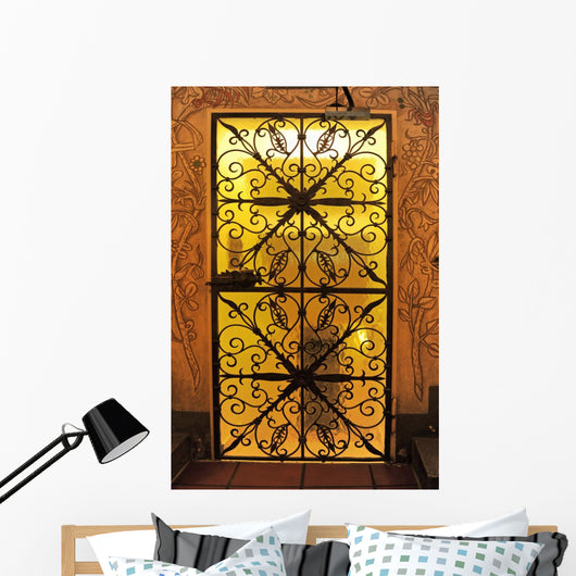 Wrought Iron Gate Wall Decal