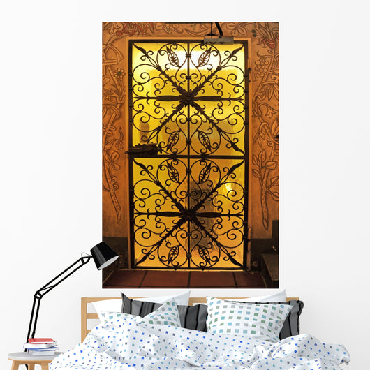 Wrought Iron Gate Wall Decal