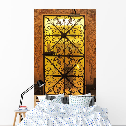 Wrought Iron Gate Wall Decal