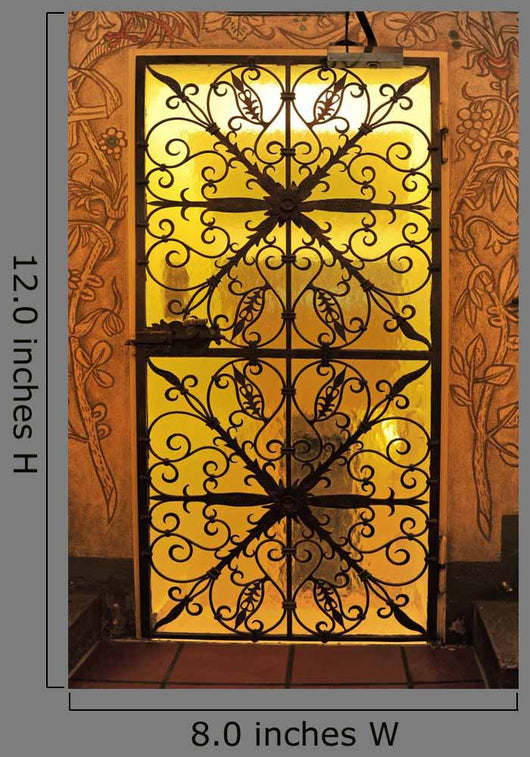 Wrought Iron Gate Wall Decal