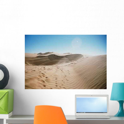 Tracks Sand Desert Wall Decal