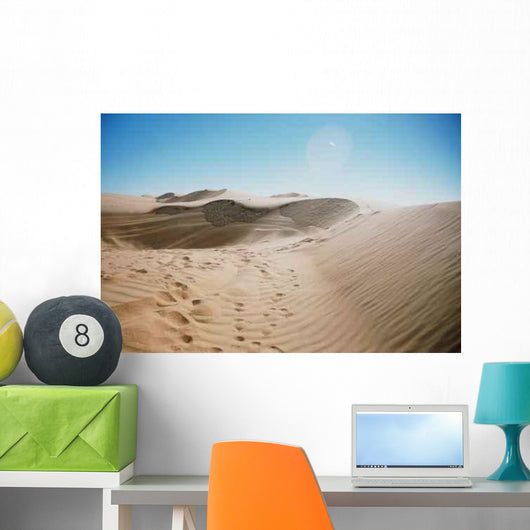 Tracks Sand Desert Wall Decal