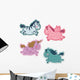 Chubby Happy Unicorn Wall Stickers Wall Decal