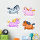 Magical Chubby Unicorn Wall Stickers Wall Decal