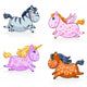 Magical Chubby Unicorn Wall Stickers Wall Decal