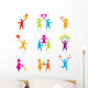 Set Icons Silhouette Family Wall Decal