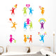 Set Icons Silhouette Family Wall Decal