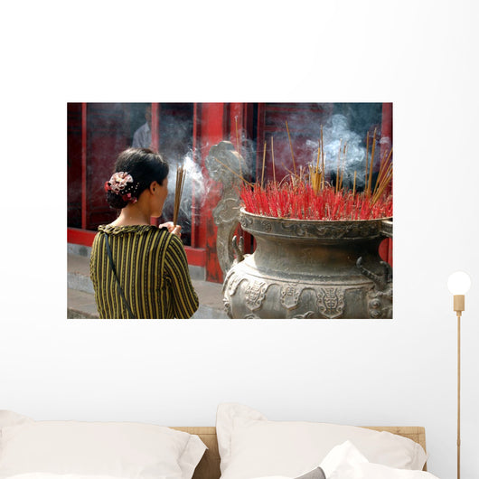 Pria Re Bouddhiste Hanoi Wall Decal