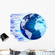 Globe With Circuit Board Wall Decal