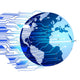 Globe With Circuit Board Wall Decal