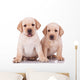 Two Little Labrador Retriever Puppies Wall Decal