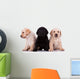 Three Little Labrador Retriever Puppies Wall Decal