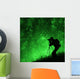 Silhouette Photographer Shooting Stars Wall Decal